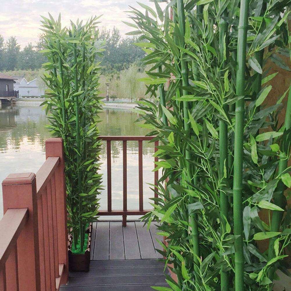Home Office Simulator - 10pcs Artificial Green Bamboo Leaves Fake