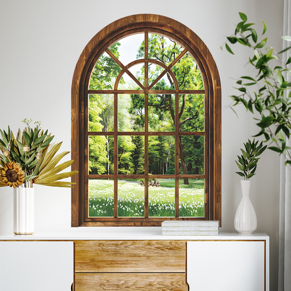 Fake Window Wall Stickers Plan - Home Office Windows review and price