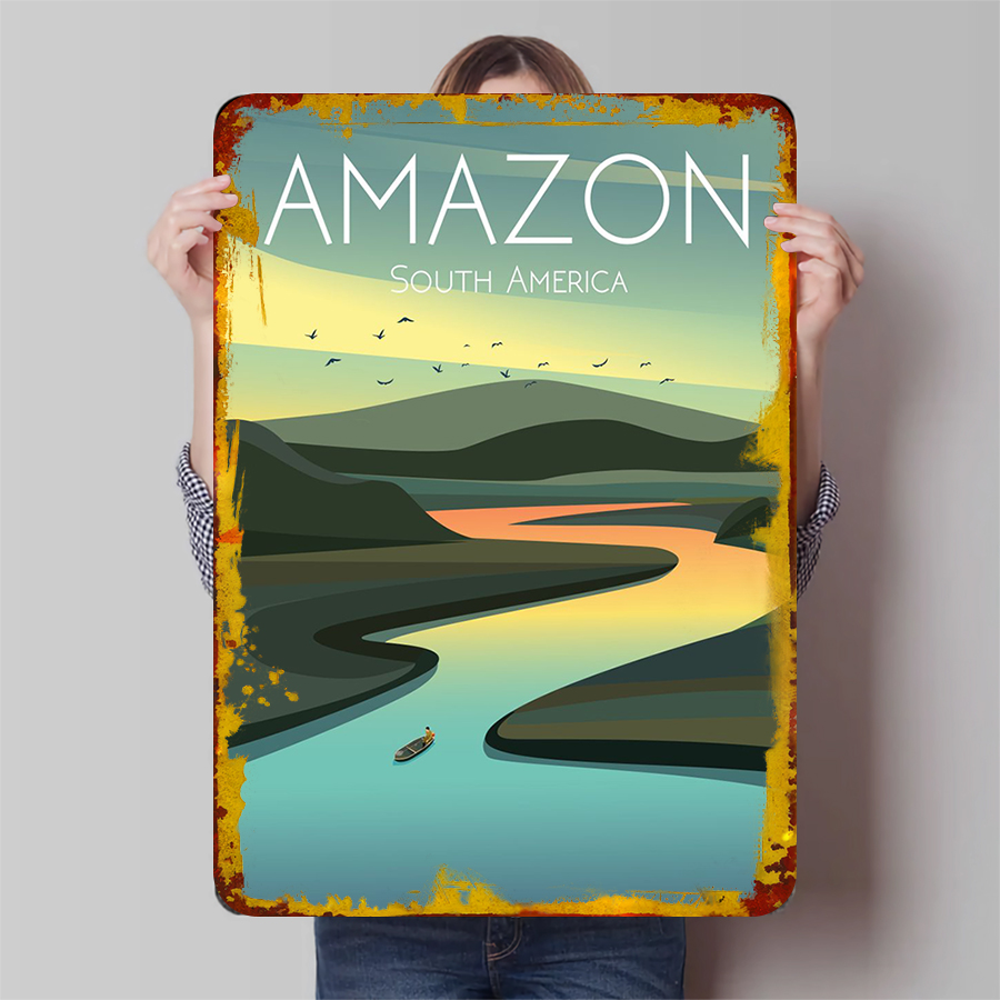 Amazon River Landscape Metal W - Home Office Amazon review and price