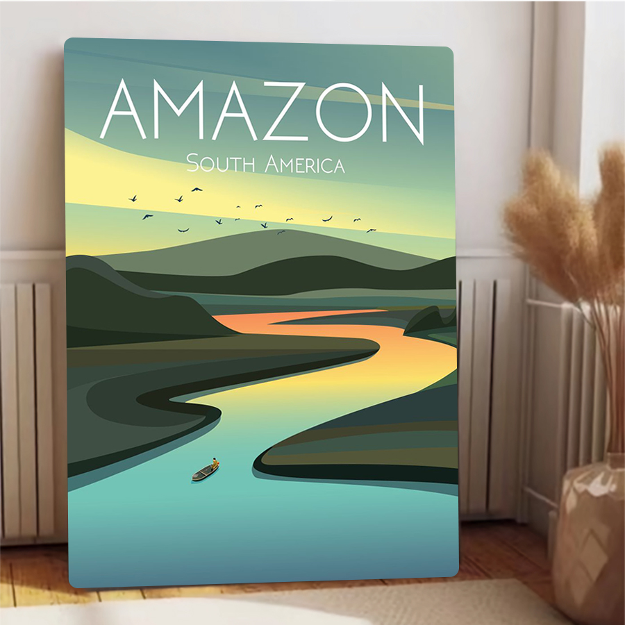 Amazon River Landscape Metal W - Home Office Amazon review and price