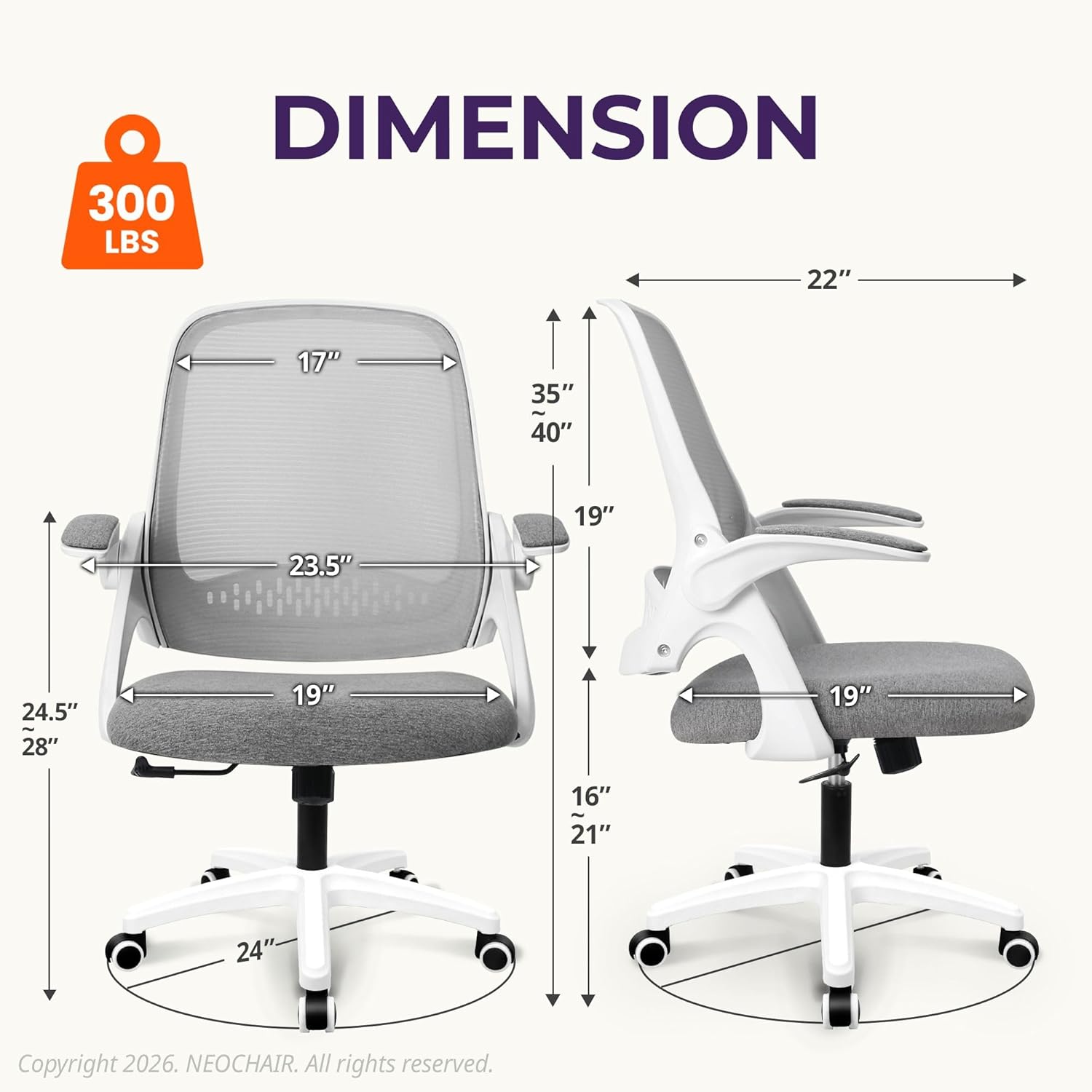 Ergonomic Mesh Office Chair wi - Home Office Desk review and price