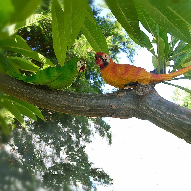 Simulation Resin Parrot Statue - Home Office Simulator review and price