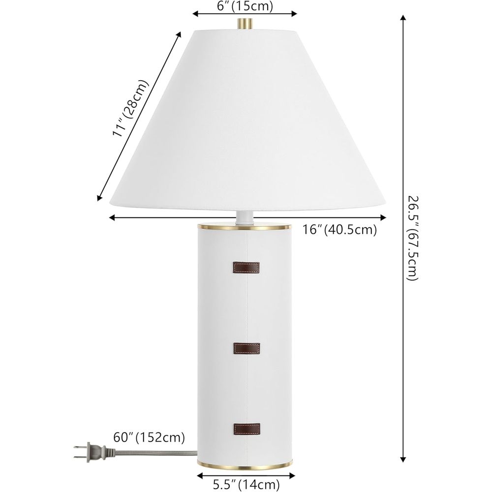 27-inch LED Table Lamp - White - Home Office Desk review and price