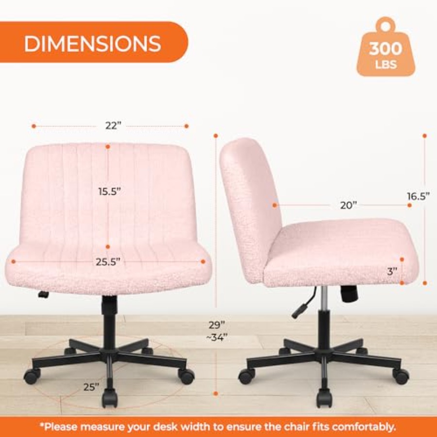Criss Cross Chair with Wheels  - Home Office Desk review and price