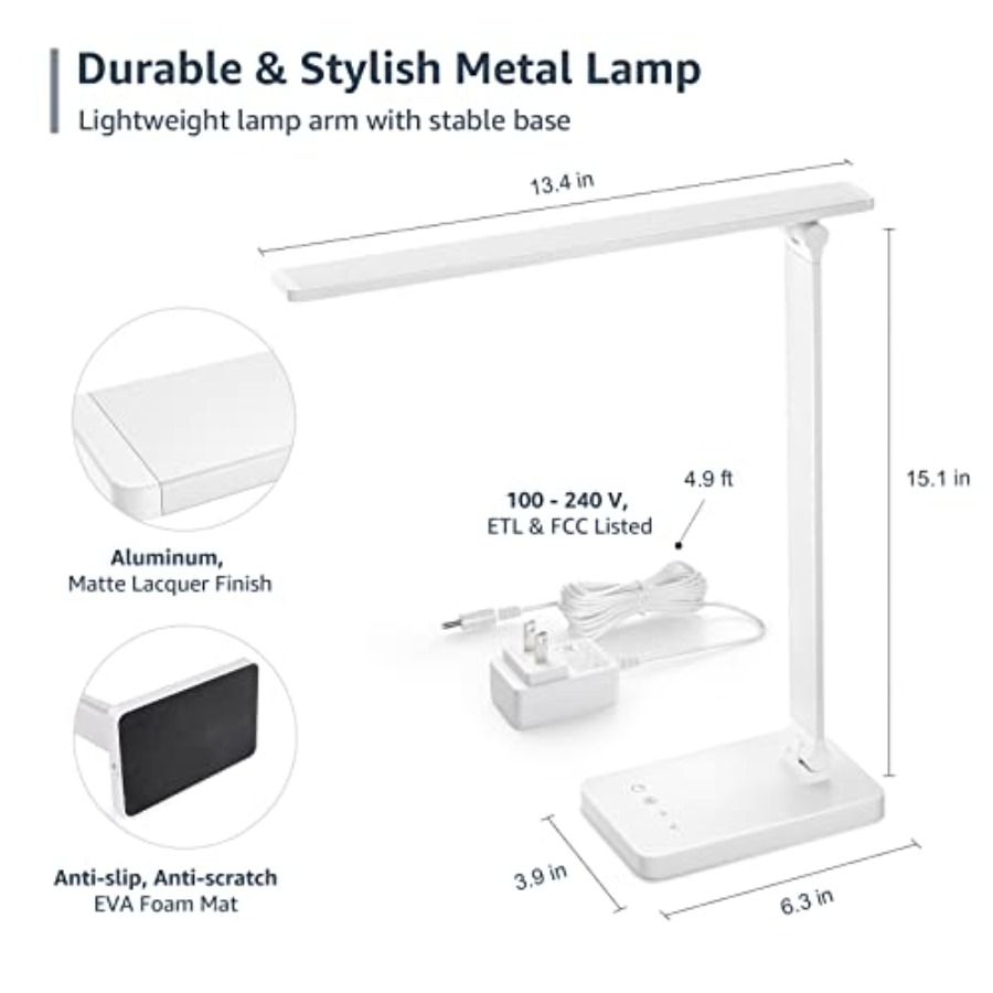 LED Desk Lamp, Metal Desk Ligh - Home Office Desk review and price