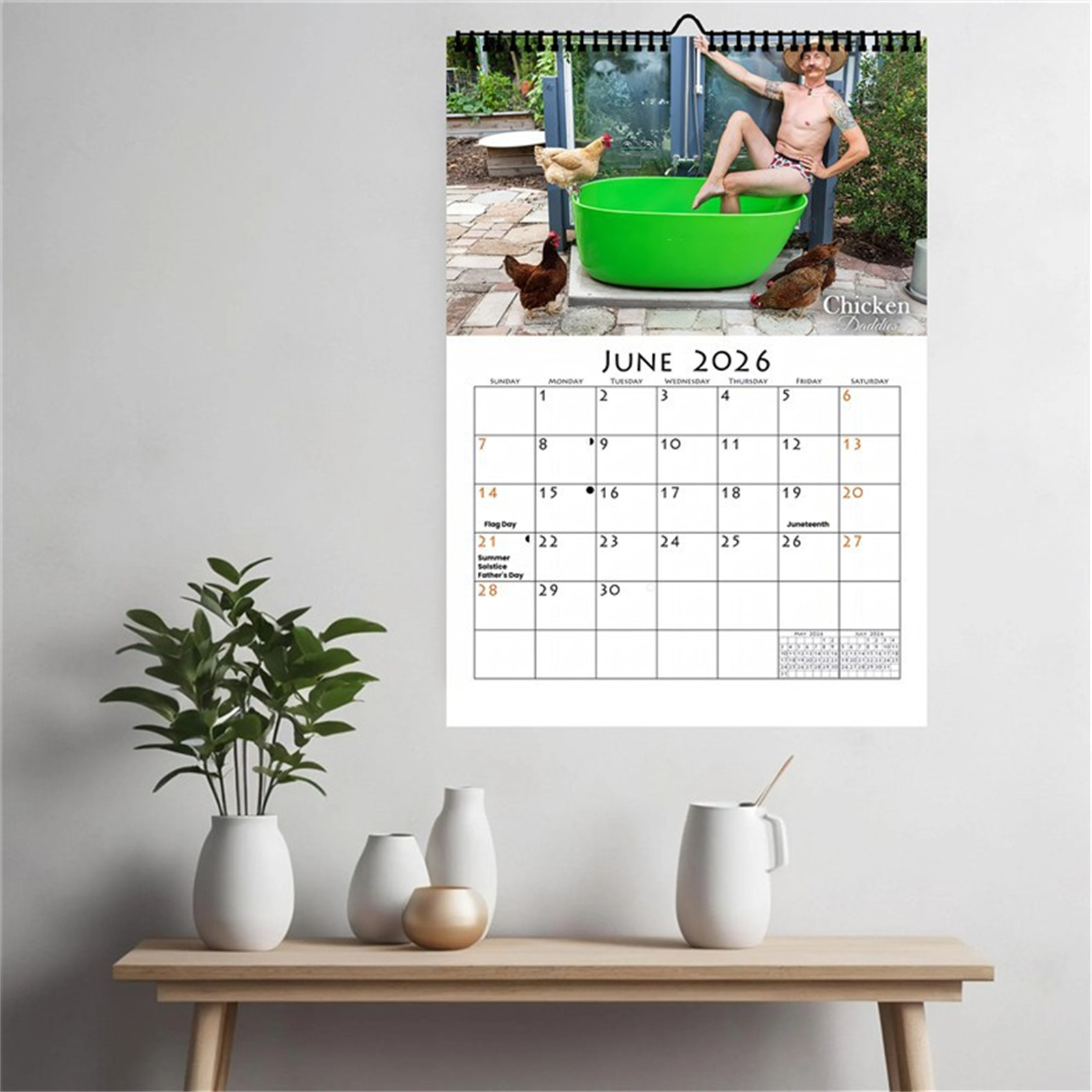 2026 Funny Chicken Daddy Wall  - Home Office Size review and price