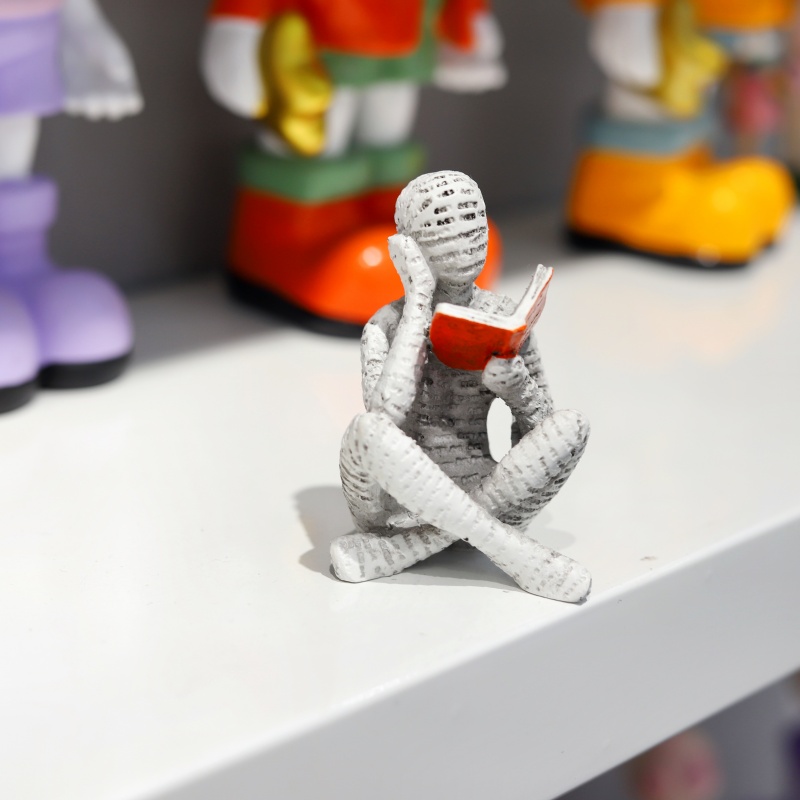 1Pc, Reading Paper Pulp Woman  - Home Office With Bookshelves review and price