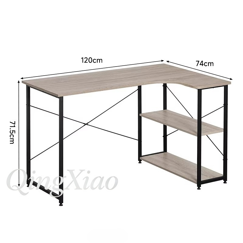 L Shaped Corner Desk With Book - Home Office With Bookshelves review and price