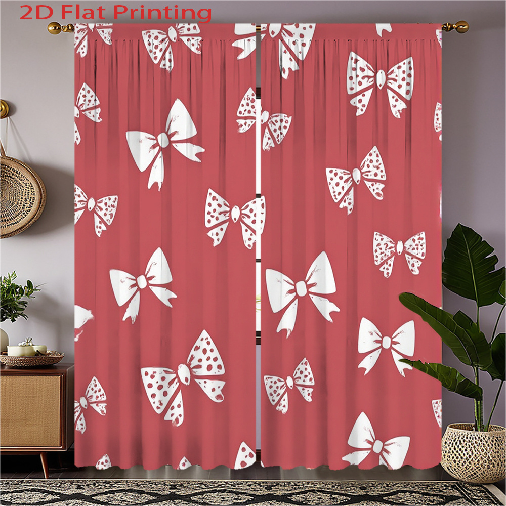 2pcs, 2D Flat Printing Curtain - Home Office Amazon review and price