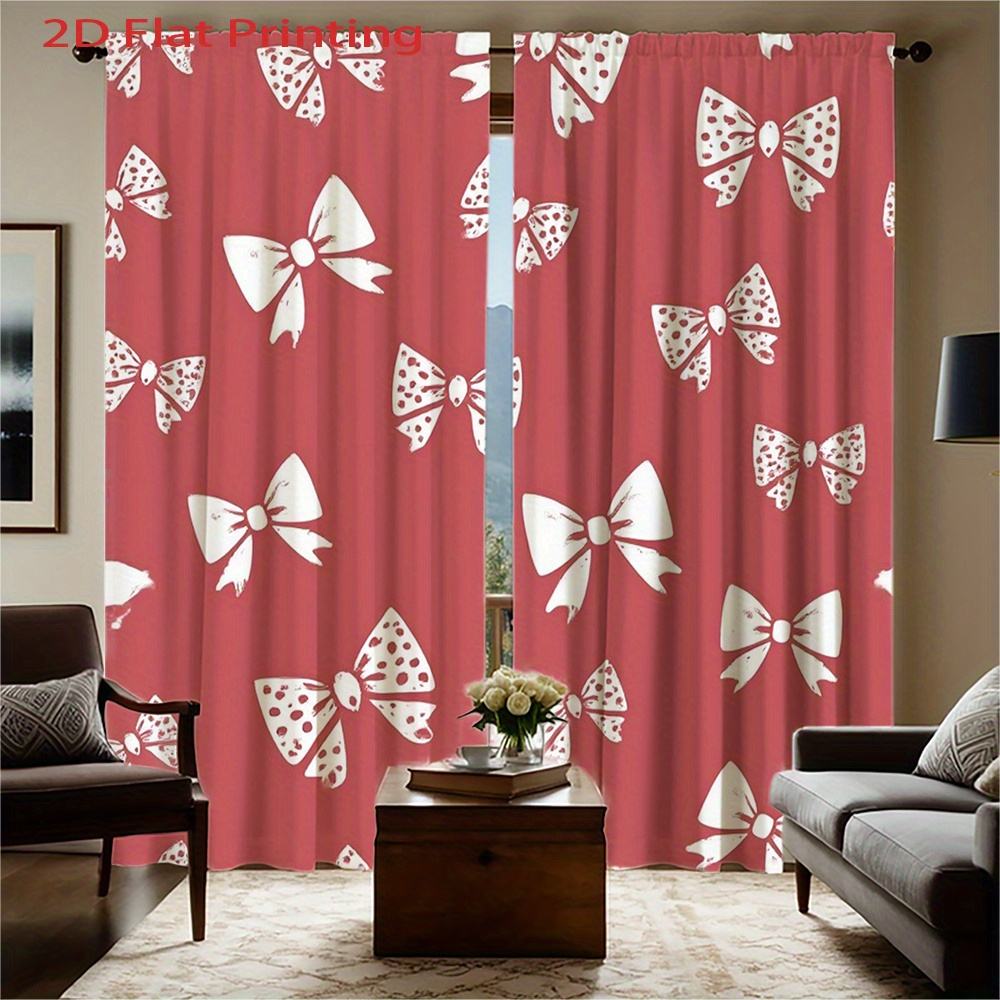 2pcs, 2D Flat Printing Curtain - Home Office Amazon review and price