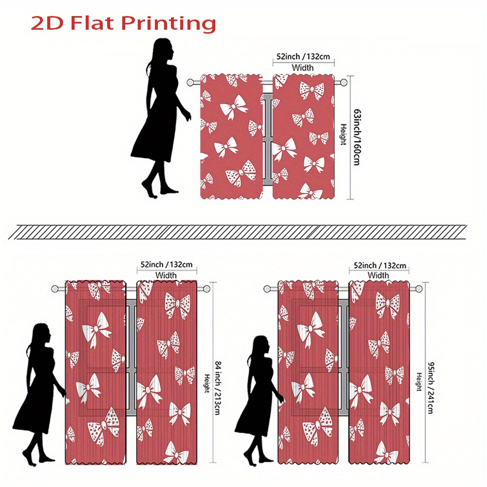2pcs, 2D Flat Printing Curtain - Home Office Amazon review and price