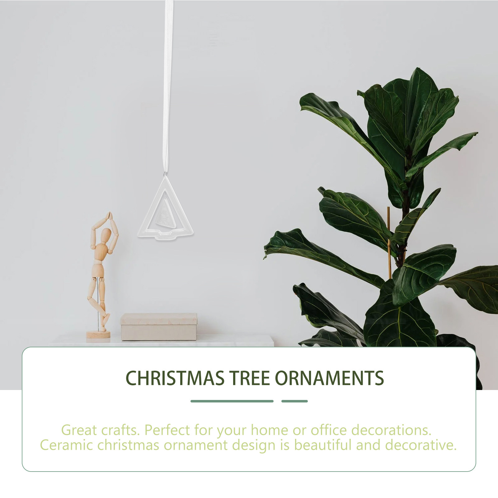 White Ceramic Mini Christmas T - Home Office With Bookshelves review and price