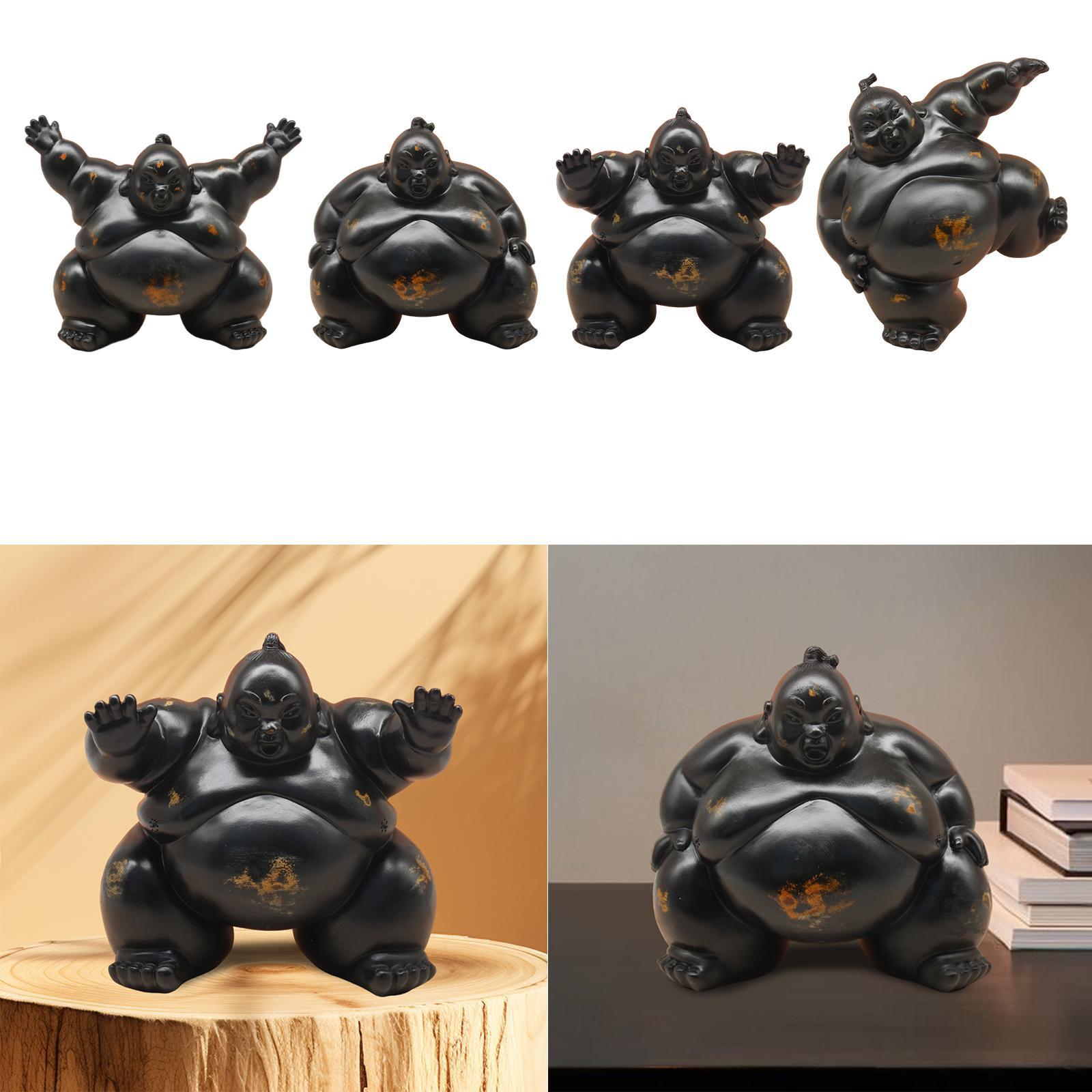 Sumo Statue Housewarming Gift  - Home Office With Bookshelves review and price