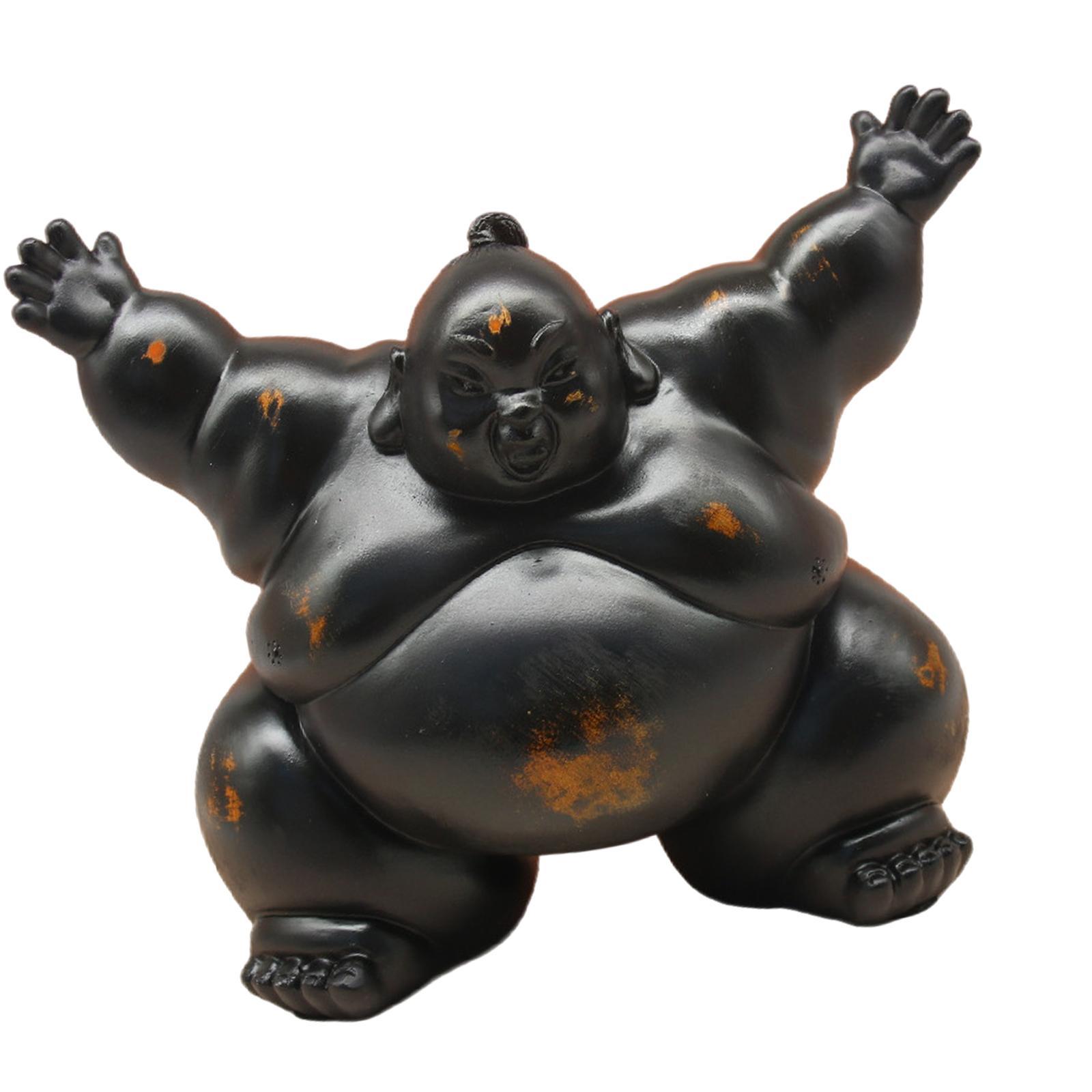 Sumo Statue Housewarming Gift  - Home Office With Bookshelves review and price