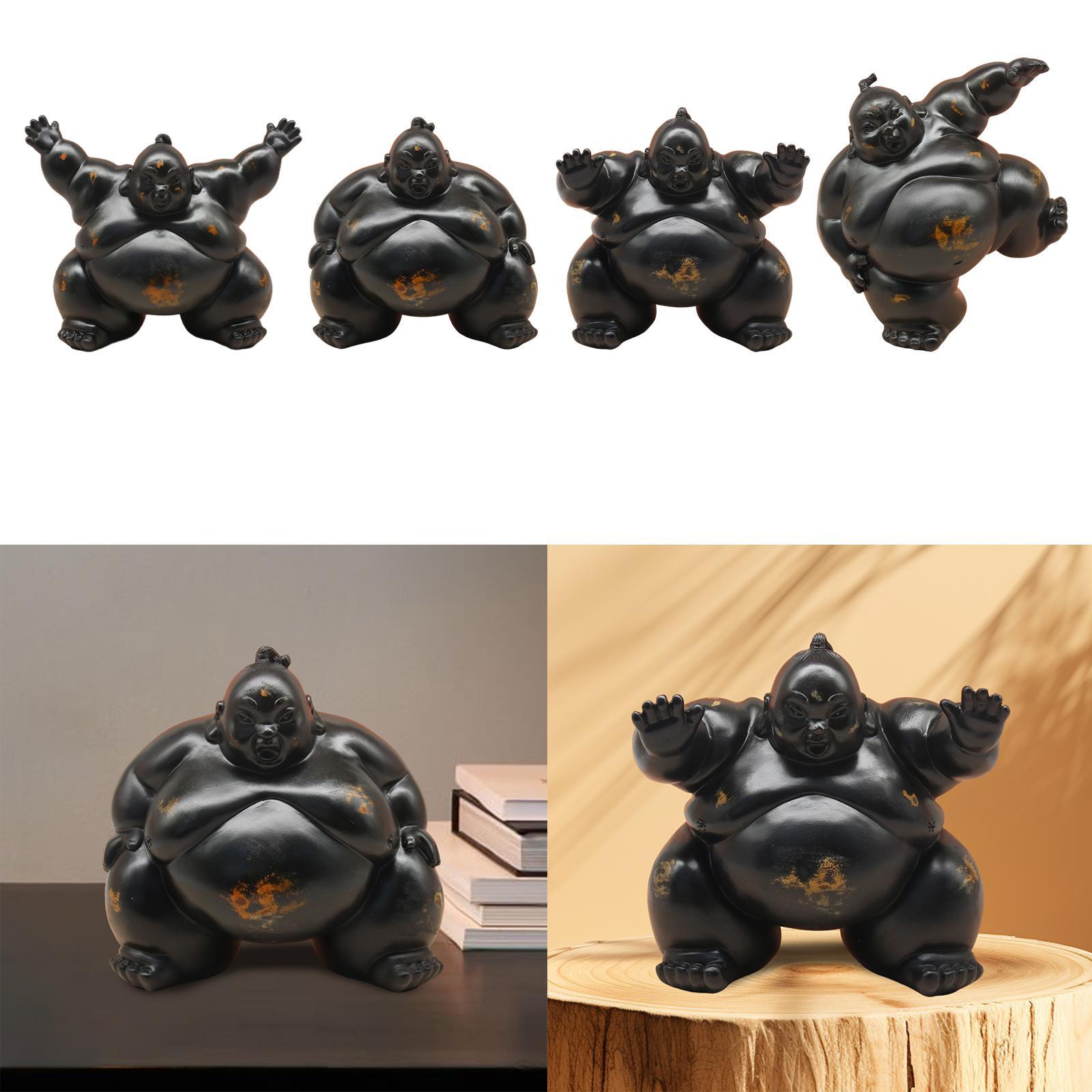 Sumo Statue Housewarming Gift  - Home Office With Bookshelves review and price