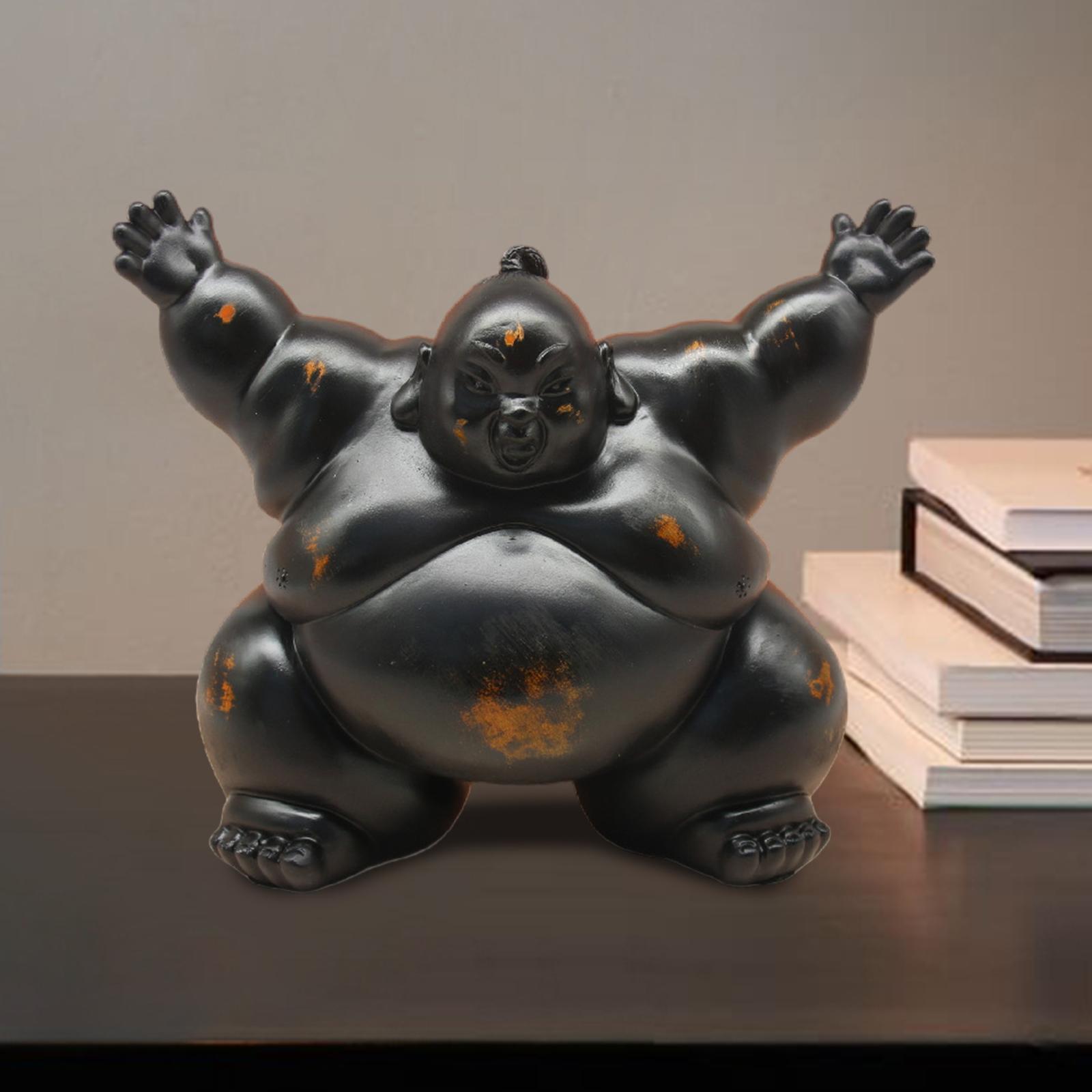 Sumo Statue Housewarming Gift  - Home Office With Bookshelves review and price