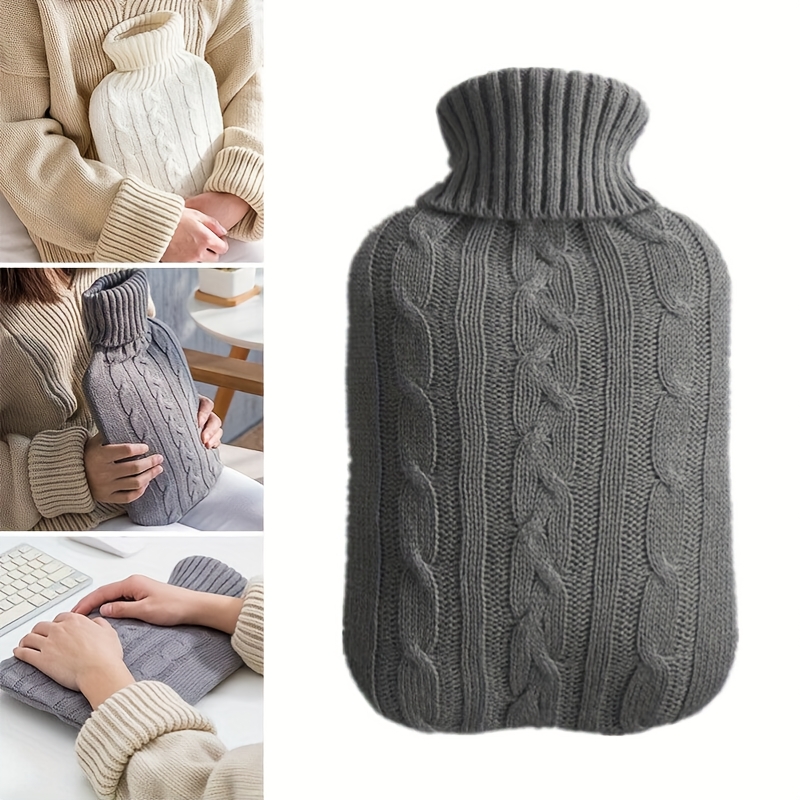 Gray Hot Water Bottle Cover -  - Home Office Cozy review and price