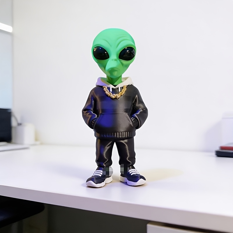 1 Piece Green Alien Figure wit - Home Office With Bookshelves review and price