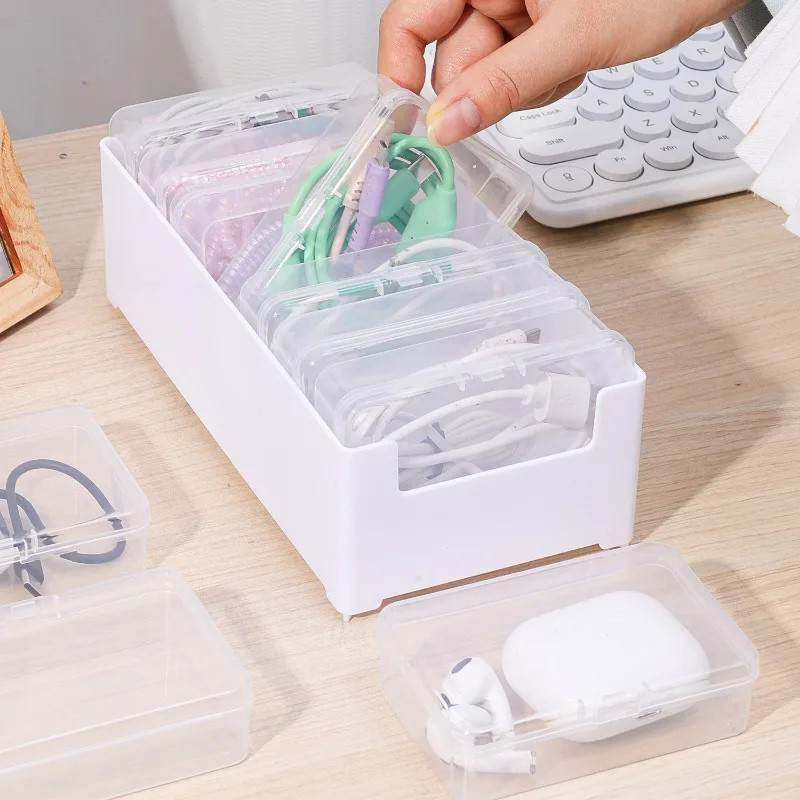 7 In 1 Clear Data Cable Storag - Cable Management Box review and price